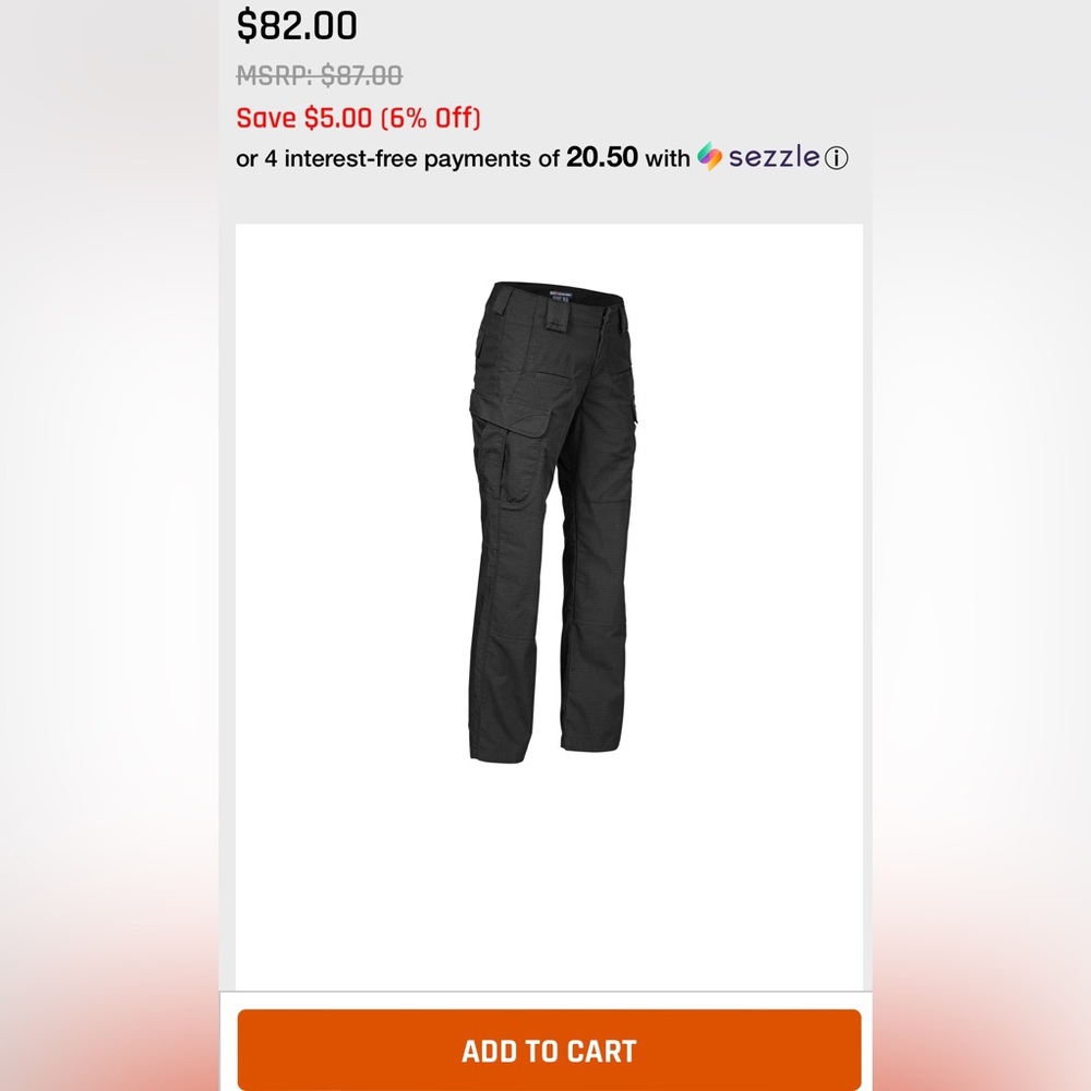 COPY - 5.11 Tactical Women’s Stryke Pant, size 6, Long 35.5